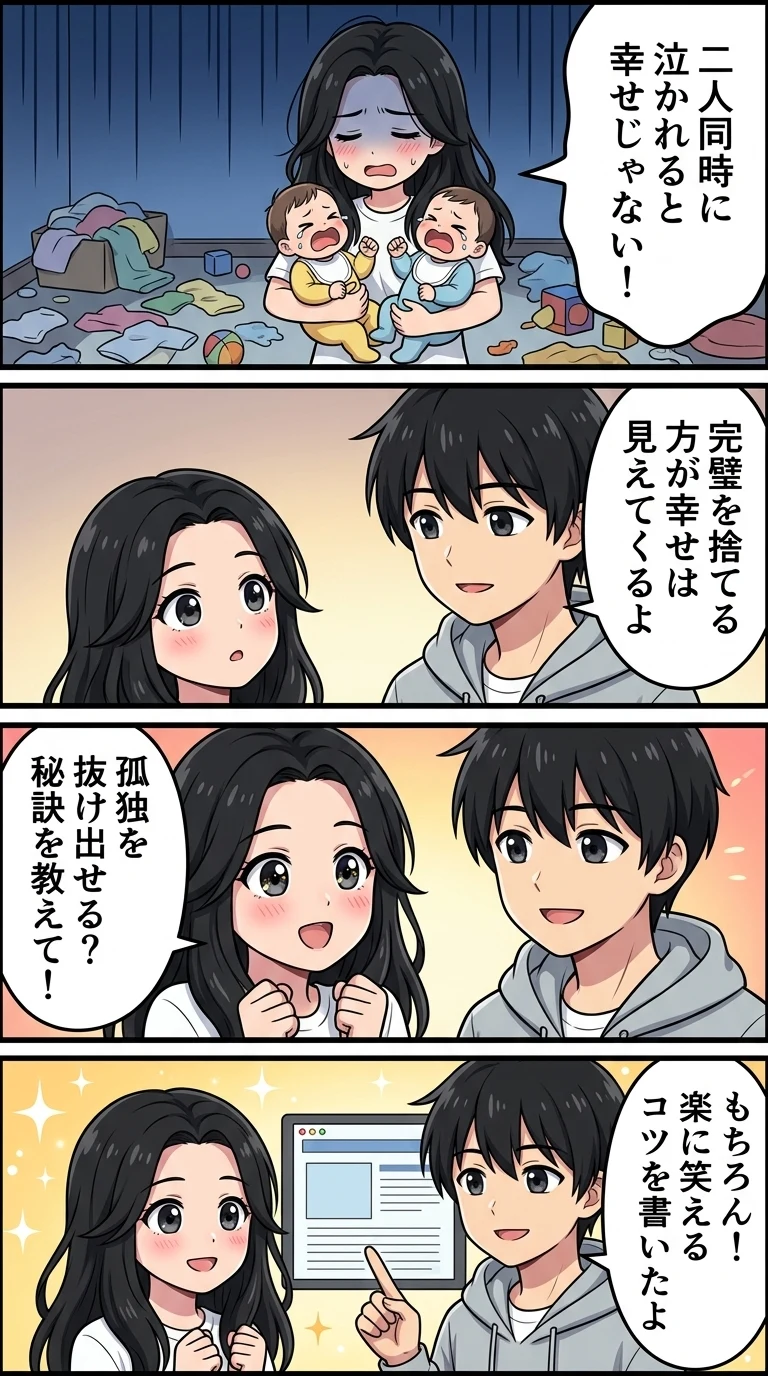 双子育児 幸せ