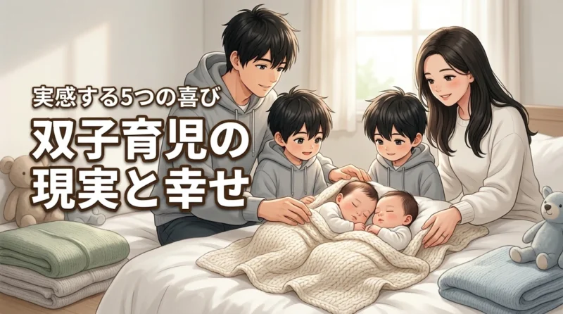 双子育児はかわいいだけじゃない？過酷な現実と幸せを実感する5つの喜びを紹介