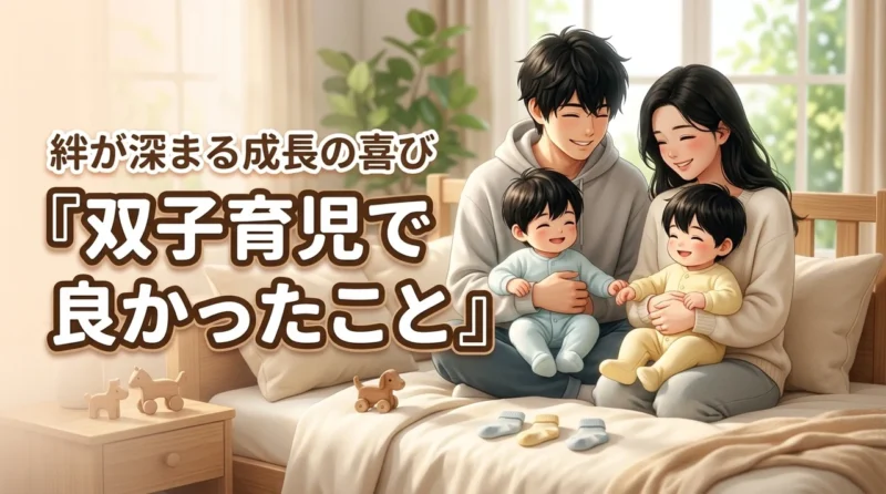 辛いのは今だけ？双子育児で良かったことに救われる！絆が深まる成長の喜びとヒント