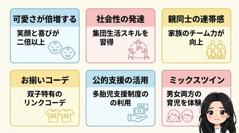 双子で良かったと感じるメリット
