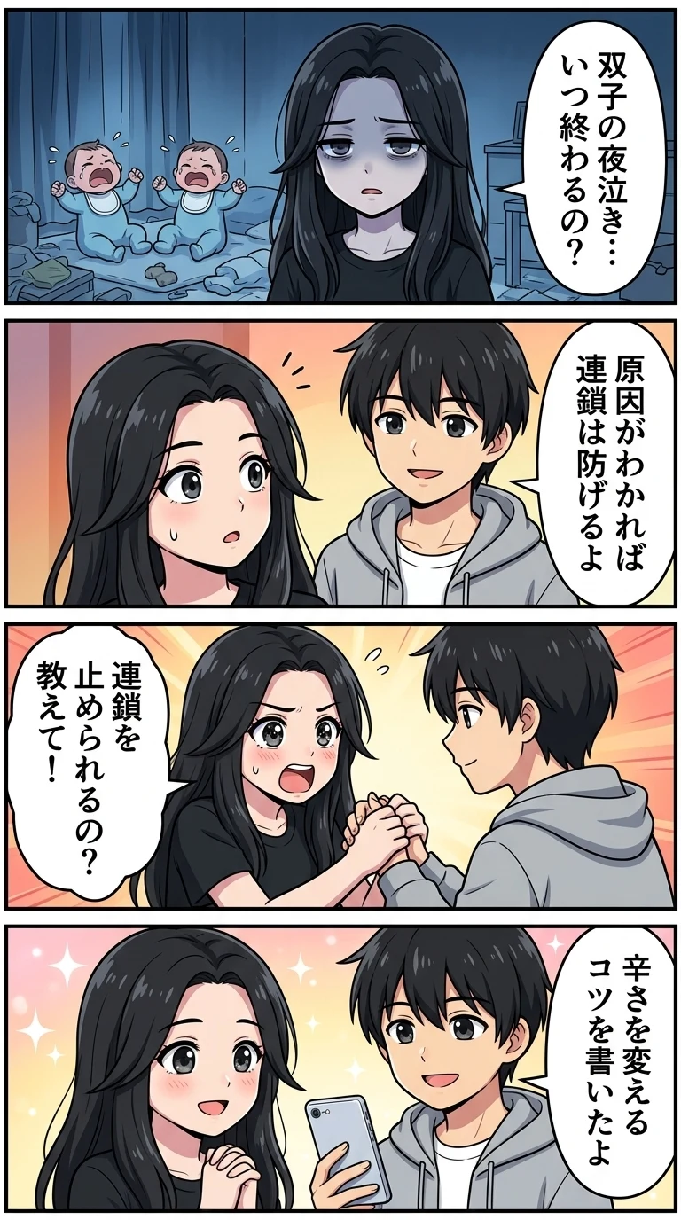 双子 夜泣き いつまで