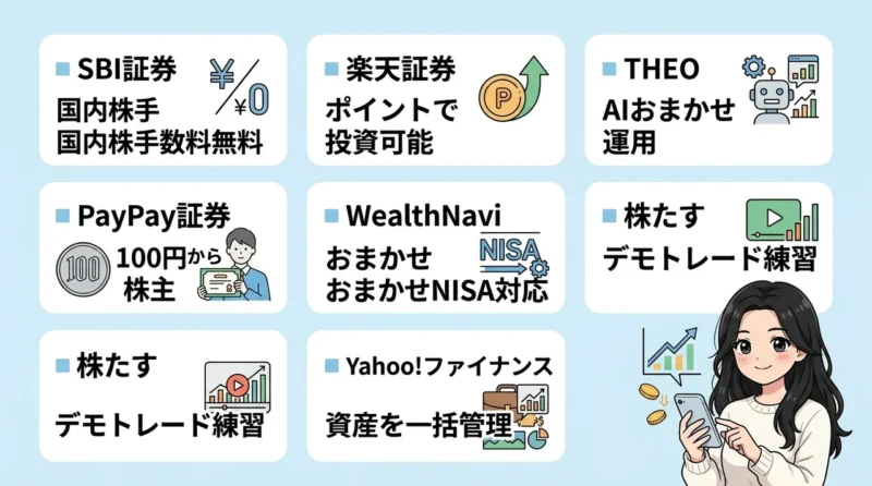 投資初心者が選ぶべきおすすめアプリ7選