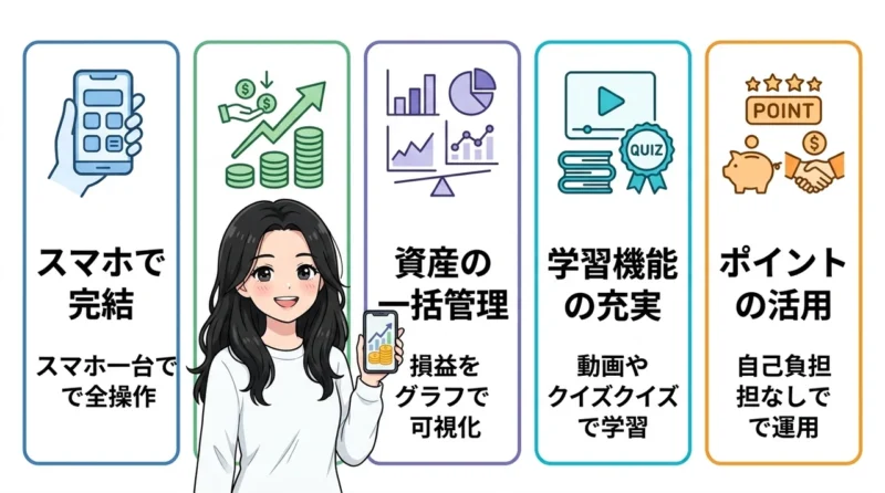 投資初心者がアプリを使うメリット5つ