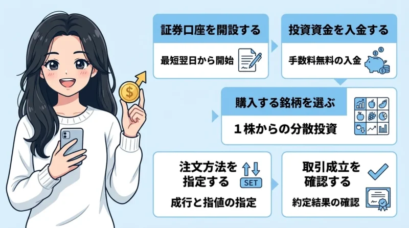 投資初心者でも迷わない株の買い方5ステップ