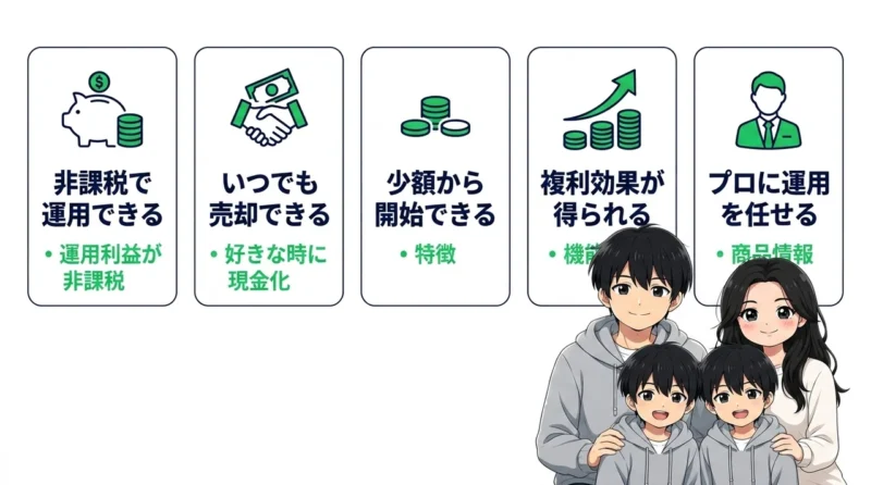 投資初心者が新NISAを利用するメリット5つ