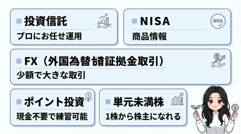 初心者におすすめの少額投資先5選