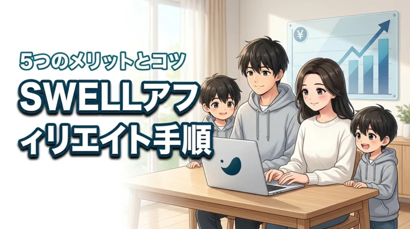 swellでアフィリエイトを始める手順と5つのメリット！収益最大化のコツも