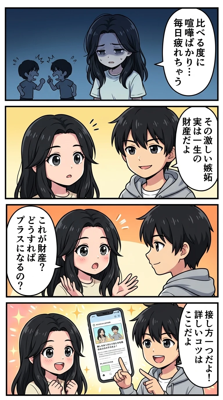 双子 ライバル意識