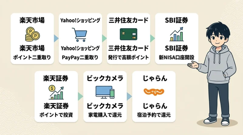 ハピタスのポイ活でおすすめのサービス7選