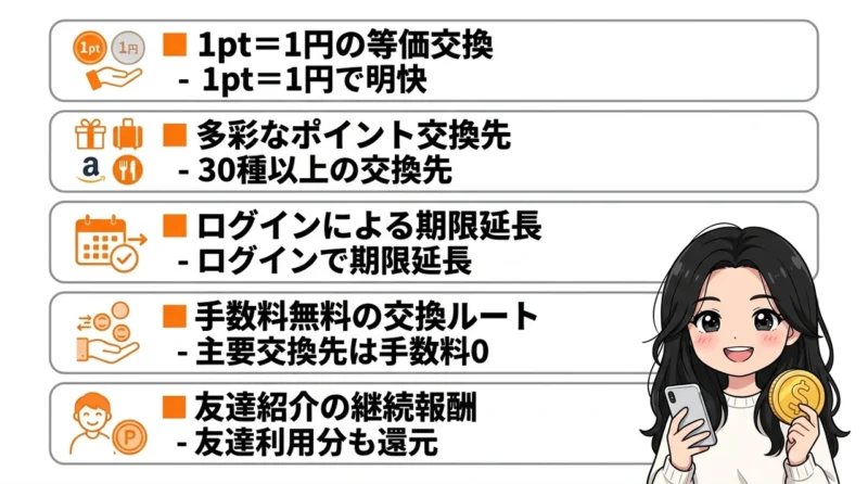 ハピタスを利用するメリット5つ