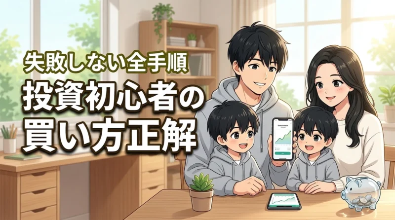 【投資初心者の買い方】正解はこれ！失敗せず着実に資産形成を始める全手順
