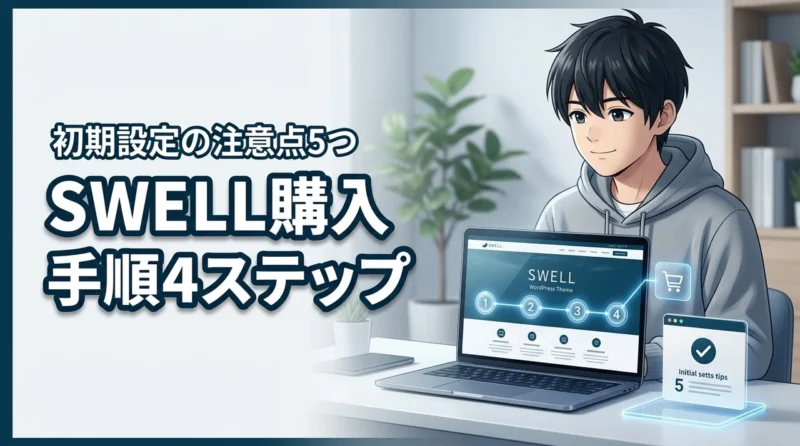 swellのテーマ購入手順を4ステップで解説！初期設定の注意点5つも紹介
