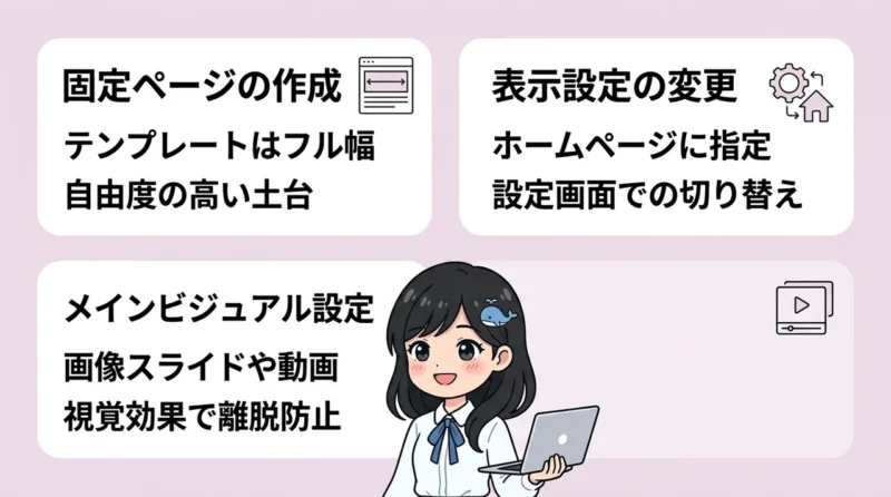 サイト型トップページを作る3つの手順