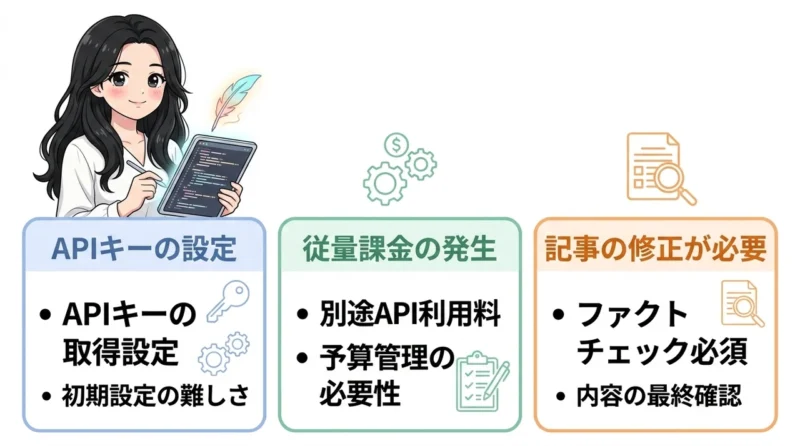 AI維新Writer利用時の3つのデメリット
