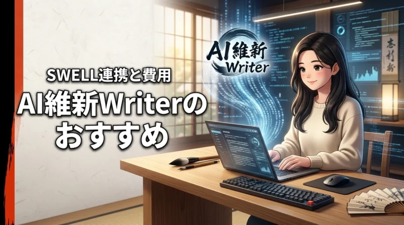 AI維新Writerがおすすめな理由は？SWELL連携やAPI費用、評判を公開