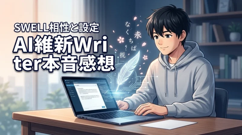 AI維新Writerの感想は？SWELLとの相性やAPI設定の難易度を本音で公開