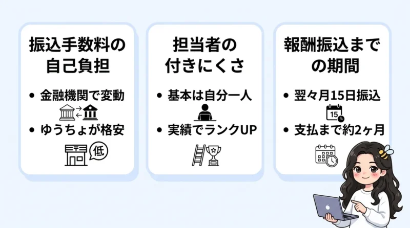 A8.netアフィリエイトのデメリット3選