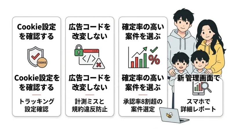 A8.netで成果を出すための改善策4つ