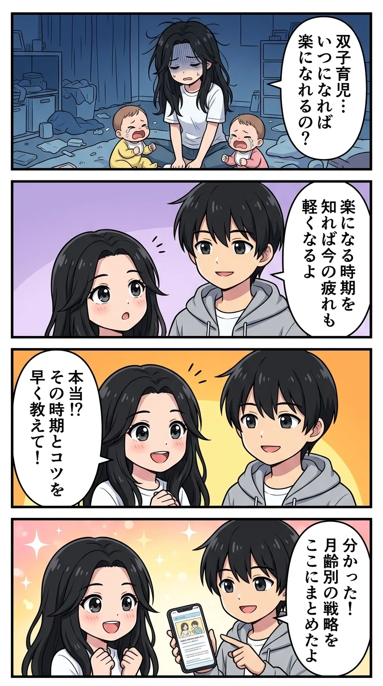 双子育児 月齢別 まとめ