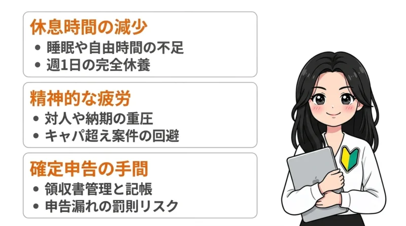 副業初心者が注意すべき3つのデメリット