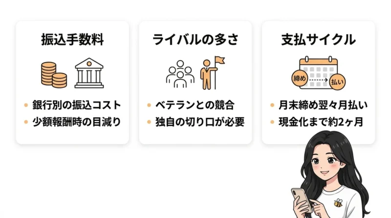 A8.netを利用するデメリット3選