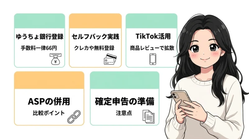 A8.netで月1万円稼ぐための5ステップ