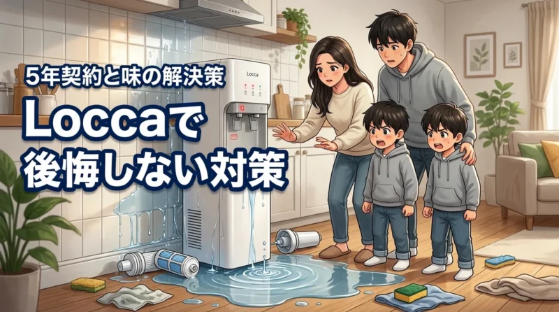 Loccaで失敗して後悔する？5年契約の落とし穴や味の不快感を解決する方法（記事のアイキャッチ画像）