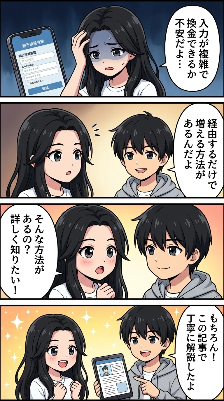 ハピタス 換金方法