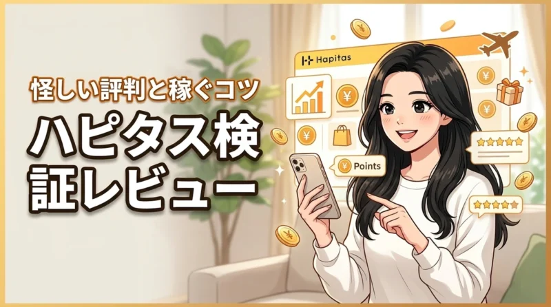 ハピタスのレビューは怪しい？実際に使ってわかった安全性と効率よく稼ぐコツを伝授（記事のアイキャッチ画像）