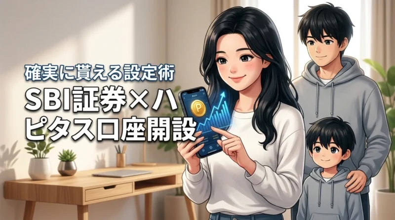 ハピタス経由のsbi証券口座開設でポイントを逃したくない人へ！確実に貰える設定術（記事のアイキャッチ画像）